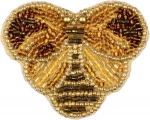 10-022 - Брошь. Медовая пчелка