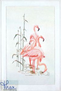 1070 - Розовые фламинго