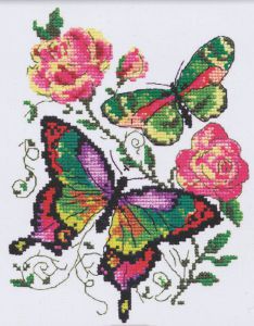 42-04 - Бабочки и розы