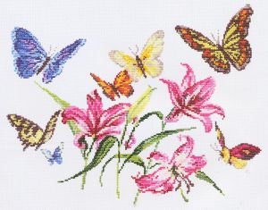 42-05 - Лилии и бабочки