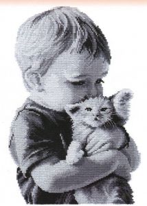 551 - Малыш с котенком