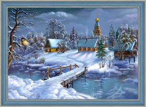 АЖ-1276 - Зима в деревне