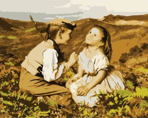 G009 - Девочка и мальчик в поле
