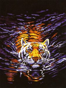 mg308 - Плывущий тигр