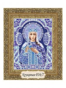 016/7 - Святая Александра (синий тёмн., белый)