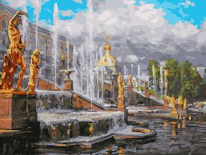 1187-AS - Петергоф. Большой каскад Бенуа
