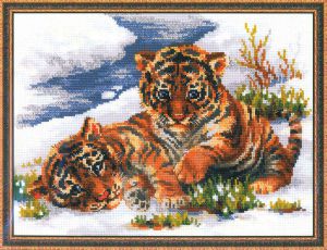 1564 - Тигрята в снегу