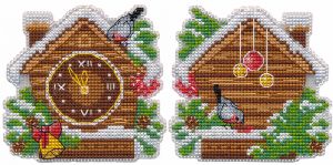 1702 - Ёлочная игрушка. Новогодние часы