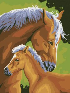 207-CE - Лошадь и жеребенок