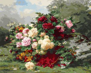 253-AB - Розы и ягодная корзина