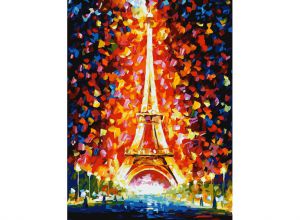 3026-CS - Париж - огни Эйфелевой башни