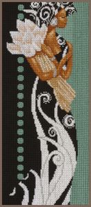 35135 - Африканская женщина с цветами