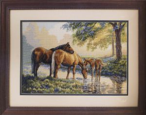35174 - Лошади у ручья
