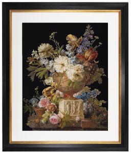 580.05 - Натюрморт с цветами в алебастровой вазе