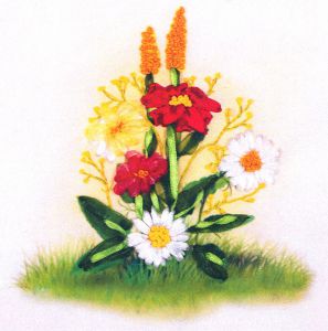 7025Н - Ромашки с цветочками