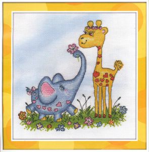 8-155 - Жираф и слоник