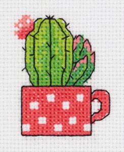 8-457 - Кактус в чашке