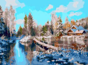 928-AS - Зима на реке