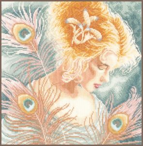 PN-0148264 - Девушка с перьями павлина
