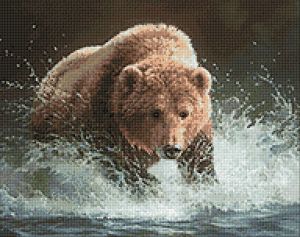 ag086 - Медведь на рыбалке
