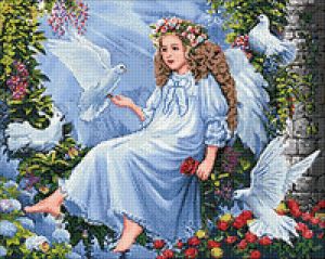 Ag2405 - Ангел и голуби