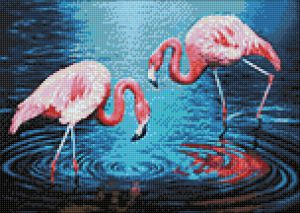 ag3442 - Фламинго на озере