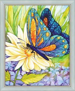 АЖ-1129 - Бабочка и цветок