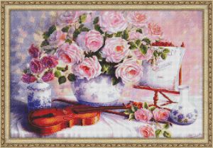 АЖ-1250 - Розы и скрипка