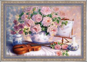 АЖ-1250 - Розы и скрипка