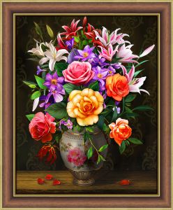 АЖ-1744 - Розы и лилии