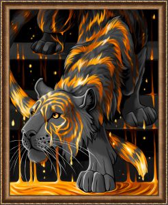 АЖ-1746 - Тигр в золоте