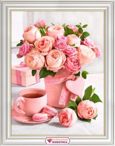 АЖ-1883 - Букет розовое чаепитие