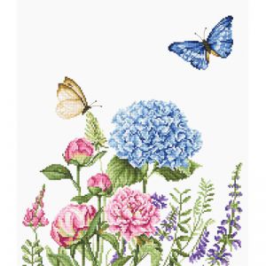b2360 - Летние цветы и бабочки