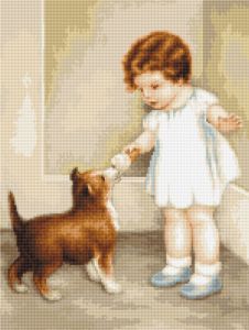 b372 - Девочка с собакой