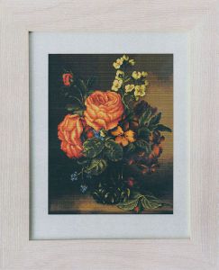 b491 - Ваза с розами и цветами