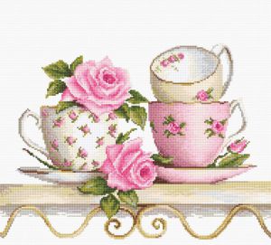 ba2327 - Чайные чашки с розами