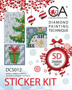 DCS012 - Набор алмазных стикеров. Новый год