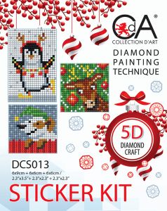 DCS013 - Набор алмазных стикеров. Новый год