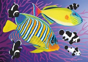 DE7096 - Разноцветные рыбки