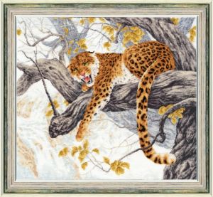 дж-047 - Леопард на дереве
