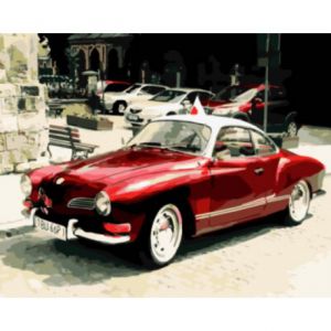gx8909-уценка - Красный ретро-автомобиль (Уценка)