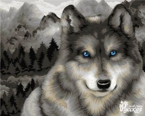 H092 - Волк в туманном лесу