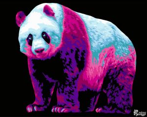 H137-уценка - Неоновая панда (Уценка)