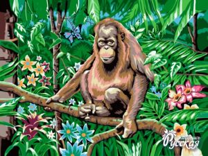 KA002-уценка - Орангутанг на ветке (Уценка)