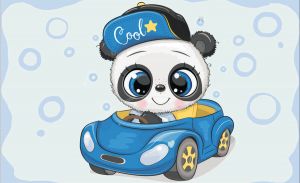 lc032 - Панда в машине