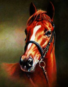 lg014 - Каштановая лошадь