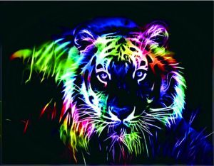 lg017 - Тигр поп-арт