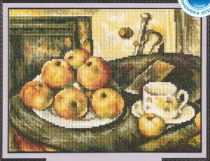 m411 - Натюрморт с яблоками