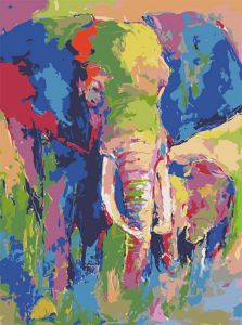 me1008 - Разноцветный слон