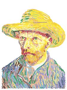 MET-ALPD-027 - Автопортрет в соломенной шляпе. Винсент ван Гог